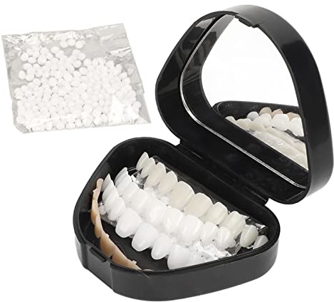 Kit di Riparazione dei Denti, Faccette Dentali Rimovibili, Kit di Riparazione Temporanea dei Denti, Perline Termiche Modellabili Per Denti Finti Per Cosplay, Protesi Modellabile Per Uomini E Donne