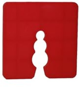 Abstandhalter 3mm 100 Stück | Unterlegplatten Distanzhalter Distanzklötze Trageklötze aus Kunststoff