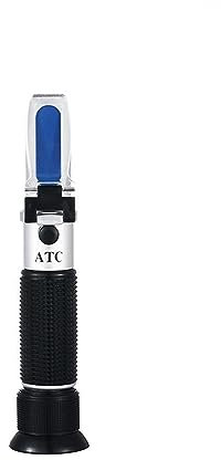 Brix Meter Refractometer, Handzuckermessgerät ATC 0-10% ABS-Material Kunststoff Zuckerrefraktometer Zuckergehaltsprüfgerät for Sugar, Food, Fruit, Beverages Honey