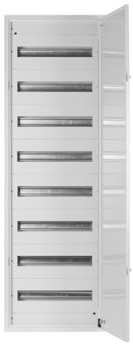Doktorvolt Verteilerkasten Sicherungskasten Aus Metall Verteilerschrank Aufputz Stromverteiler Baustromverteiler 144 Module 8 Reihen IP30 1536