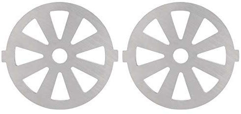 Lot de 2 Couteaux Hachoir à Viande en Acier Inoxydable 304, Plaque de avec Diamètre Intérieur de 7 Mm pour Hachoir à Viande de Type 5B, Ensemble de Couteaux Hachoir à
