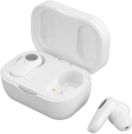 Sprach übersetzer Ohrhörer, 144 Online-Sprachen Zwei-Wege-Übersetzer-Gerät mit APP, Tragbare Bluetooth 5.3 Ohrhörer mit Lade Koffer für Reisen & Business, Fit für Android (WHITE)