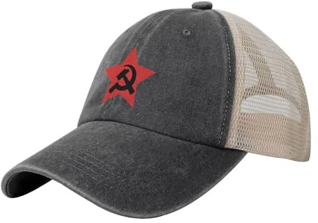 Capatmungsaktive Mütze Hammer Und Sichel Der UDSSR Baseball Cap Retro Basecap Leichtgewicht Freizeit Basecap Für Golf, Tennis, Reisen