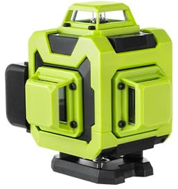 STANEW 4x360° Laser Level, Self-Leveling 4D 16-Line Green Laser Level with Horizontal and Vertical Lines, Integrated Remote Control (Including Tripod)