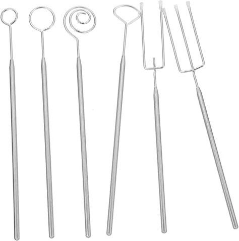 HOLIDYOYO Fourchettes à Sauce Acier Inoxydable Outils Multifonctions Pour Chocolat Fournitures Pour Confiserie Pour Décoration De Gâteaux Et Assiettes