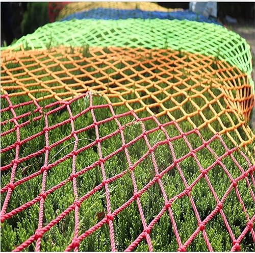 WXF86djl Children's climbing net Climbing Net, Colorful Nylon Decorative Netting, Playground Rock Rope Rope Ladder For Garden Plants Climbing(3 * 6m)