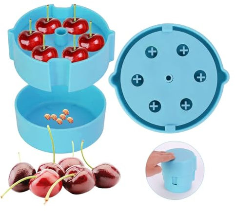 Strumento di Ciliegia Pitter, Design Compatto, Rimuove in Modo Pulito la Fossa per Ciliegie Fresche Ovunque, Dimensioni Portatili per Picnics, Strumento di Rimozione di Sterline