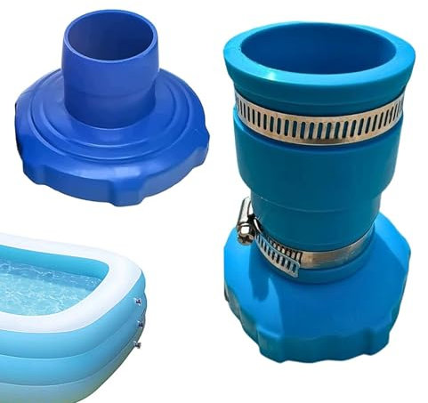 Pool-Staubsaugerschlauch-Adapter, Skimmer, Pool-Sanitär-Anschluss, langlebige Skimmer, Sanitär-Ersatzreiniger, passend für Saug- und Filtersysteme, ABS, 12,7 x 8,9 cm
