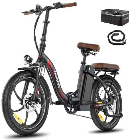Fafrees F20 Pro E-cykel hopfällbar cykel, uppgradering 2025 Ebike män 20 x 3,0 tum, elcykel 22,5 Ah/810 Wh batteri, e-cykel kvinnor 250 W 25 km/h, Fatbike 7S, e-cykel vikbar lagervikt 140 kg (svart)