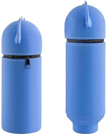 OSOFREE Stitc Federmäppchen aus Weichem Silikon, 2-in-1 Kawaii Cartoon Mäppchen, Stand Up Federmäppchen, Schlampermäppchen für Kinder Studenten Schule Büro (A)