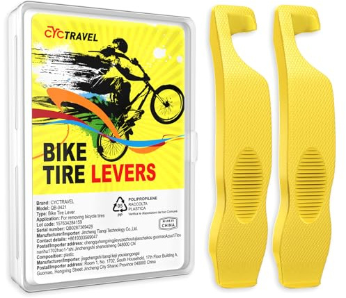 cyctravel Reifenheber Fahrrad, Superstarken Reifenheber, die die Radnabe Nicht Beschädigen, rutschfest und Arbeitssparend Sind, Geeignet für Mountainbikes und Rennräder