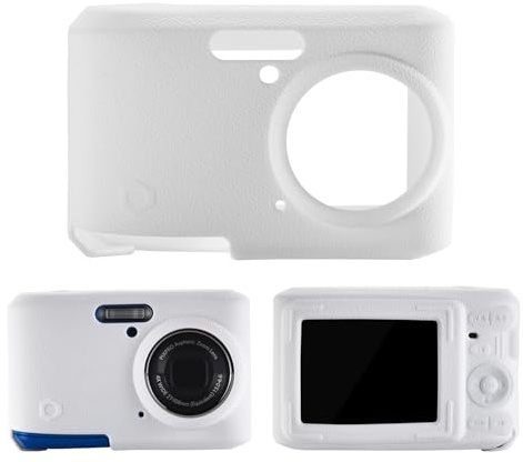 Hzycwgone Soft Silicone Protective Case for Kodak PIXPRO Friendly Zoom FZ45 | Anti Scratch Slim Fit Cover Sleeve for KODAK PIXPRO FZ45 Digital Camera - White
