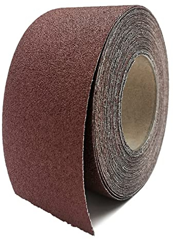 3 Inch x 49 Feet Emery Cloth Roll Aluminum Oxide Abrasive Paper Roll Continuous Sandpaper for Metalworking, Woodworker, Furniture Repair, Sanding Automotive Plumbing (80 Grit)