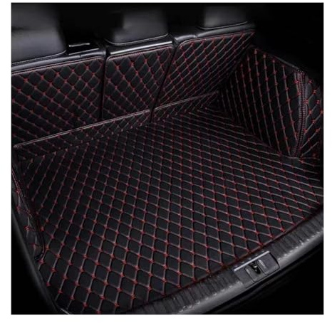 Kofferraumwanne Für Jeep Für Grand Für Cherokee Für WK 2003 2004 2005 2006 2007 2008 2009 2010 Kofferraum Matte(Black Red 3D)