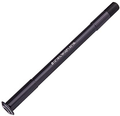 getuse MTB mozzo posteriore per bicicletta con perno passante QR spiedini 12 mm 14 mm 15 mm adattatore conversione lega di alluminio nero - 12 mm 181 mm 1,5 mm
