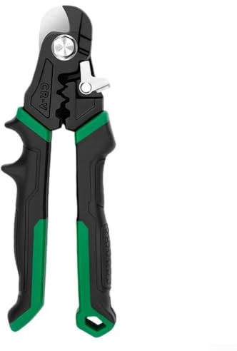 Pinza tagliafili, 17,8 cm, in acciaio resistente, per tagliare cavi, lame temprate con impugnatura ergonomica per elettricisti