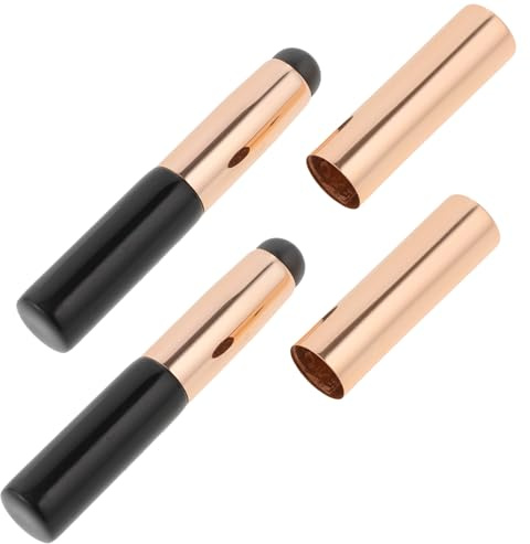 OSALADI Brocha de Maquillaje para Labios de Silicona Negra Tapa Portátil Aplicador de Lápiz y Corrector Compacto para Maquillaje y Difuminado Herramienta Práctica para Uso Diario
