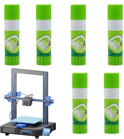Klebestift für 3D-Drucker, 6 Stück Bastelzubehör | Klebstoff für 3D-Druck, für Werkstatt und Haus, leidenschaftliche Handwerker, DIY-Designer, Glastabletts