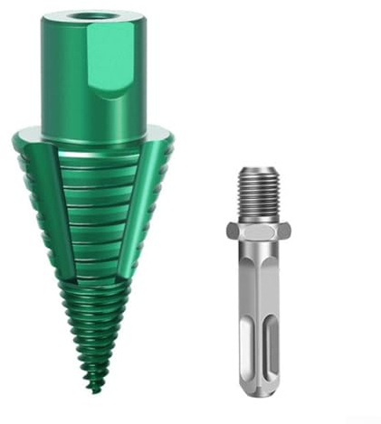 Foret à bois pour forets SDS et à tige carrée avec tête à changement rapide et design amovible pour améliorer l'efficacité sur les bûches dures (carré)