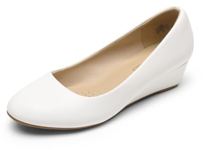 DREAM PAIRS Debbie damskor med medelhög kilklack