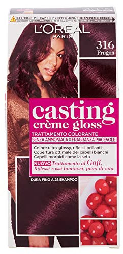 Set 3 CASTING Creme Gloss 316 Prugna. Tinta E Colore Per Capelli