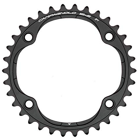 Campagnolo Unisex – Erwachsene Super Record Kettenrad, Schwarz, One Size