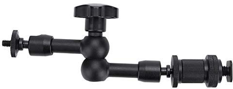 BigKing Bras Magique pour Appareil Photo, Bras Magique articulé à Friction réglable de 7 po pour Montage sur Chaussure Chaude avec des appareils Photo