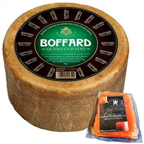 Queso Curado Boffard Artesano - Queso Boffard elaborado con leche cruda de Oveja y Vaca Peso Aproximado 3 Kilos - Incluye Membrillo Artesano TDW