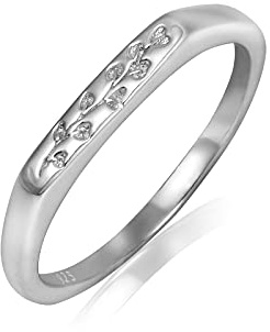 YeGieonr 925 Sterling Silber Ringe für Damen - Ring Stack & Ringe Wasserfests Shmuck für Frauen