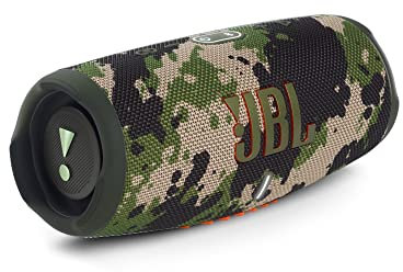 JBL Charge 5 Portable Bluetooth Speaker with Deep Bass, IP67 Waterproof and Dustproof, 20 Hours of Playtime, Built-In Powerbank, Camo
