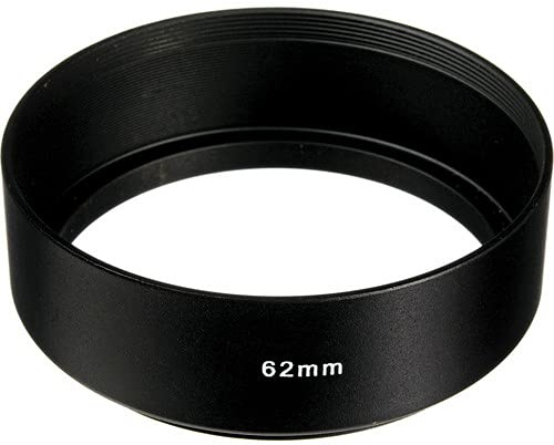62MM PARALUCE METALLO standard metal lens hood allluminio parasole 62 MM compatibile con Canon Fujifilm Nikon Olympus Panasonic Samsung Pentax Sigma Tamron Tokina Sony obiettivo