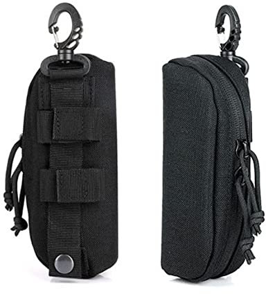ACEXIER 1PCS étui à lunettes tactique MOLLE boîte de protection antichoc étuis à lunettes portables lunettes avec clip de ceinture