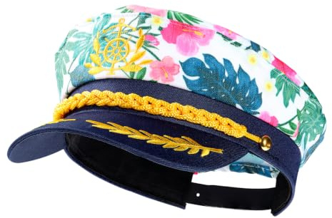 SOIMISS Admiral Captain Hats Rosa Sailor Kostüm Mütze Einstellbare Hut Marine Cap Hut Für Frauen Männer