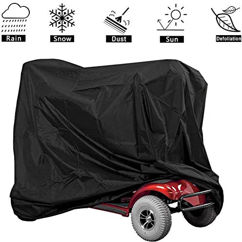 ihreesy Elektromobil Abdeckplane, Rollstuhl-Regenschutz Wasserdichte Wetterabdeckung Rollstuhl Schutzbezug Oxford-Gewebe Rollstuhlabdeckung Staubschutzabdeckung Fahrradabdeckung,170cm x61cm x 117cm