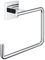 Grohe Start Cube QuickFix - Toallero Individual de argolla, Cromo, para Pegar (Pegamento QuickGlue A1) o atornillar, Ref. 40975000
