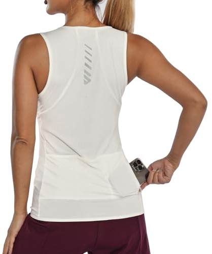 Lo.gas Fahrradtrikot Damen äRmellos,Radtrikot Atmungsaktiv Rennrad Trikot Fahrradshirt Mountainbike Frauen Sport Shirts FüR Damen Tank Top 1-2 Pack Tanktop