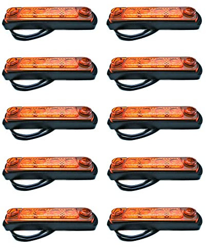 MelTruck® 10x LED Umrissleuchte Seitenleuchte E9 für PKW LKW Anhänger Begrenzungsleuchte