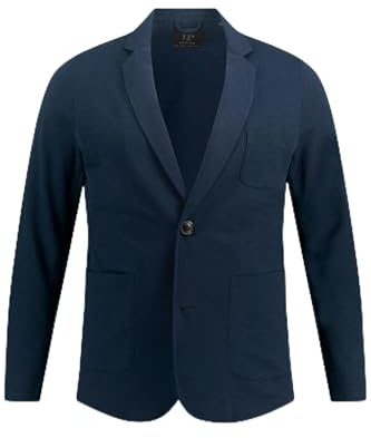 JP 1880 Herren große Größen Übergrößen Menswear L-8XL Sweat-Sakko, Business, Flamm-Sweat, aufgesetzte Taschen Navy blau 7XL 820825130-7XL