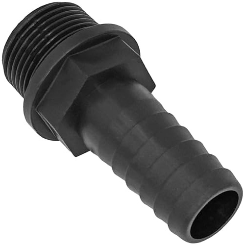MegaHaustechnik Schlauchtülle außen 40mm, Außengewinde 1 1/4, Kunststoff | Trinkwasser geeignet, Tülle-Außendurchmesser 40mm für 1 1/2“ Schlauch, 1 1/4“ AG, Anschluß Stück Adapter