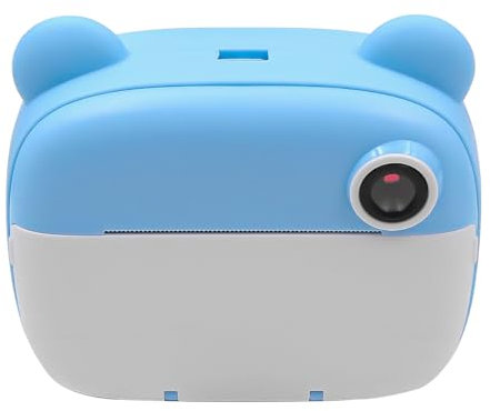 WANGCL Cámara instantánea de 2.4 pulgadas para niños, cámara de fotos instantánea con papel de impresión con tarjeta SD de 32 G, cámara HD 1080P para niños, juguete de doble lente (azul)