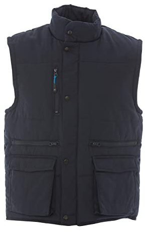 CHEMAGLIETTE! Smanicato Uomo - Giubbino Senza Maniche Da Lavoro, Giacca Smanicata Sportiva Imbottita,Collo Alto Tasca Interna Multitasche Con Zip, Modello SPA