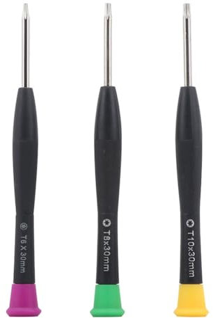 Set di cacciaviti Torx T6 T8 T10 T8H T10H Cacciavite di sicurezza Torx compatibile con controller PS5, PS4, PS3, Xbox One, Xbox 360