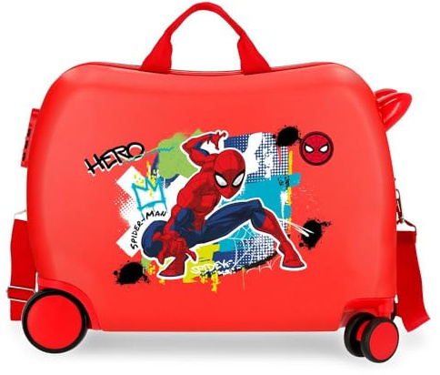 Disney Joumma Bags, Marvel Spiderman Urban, Kabinenkoffer, Kinderkoffer, aus ABS, einem Material, vier multidirektional drehbare Doppelräder, seitliches Zahlenschloss.