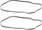 Create idea Lot de 2 courroies d'enregistrement en caoutchouc noir pour gramophone, tourne-disque, courroie de rechange pour phonographe, longueur pliée : 300 mm, largeur : 5 mm