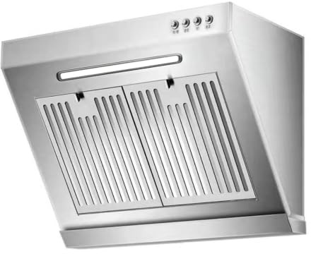 Cappa Da Cucina Da 600 Mm, Aspiratore Silenzioso In Acciaio Inossidabile Ad Aspirazione Laterale Con Luce LED, Diametro Uscita Aria 150 Mm, 17 M³/min, Facile Da Pulire, Per Cucina, Ristorante, Bar