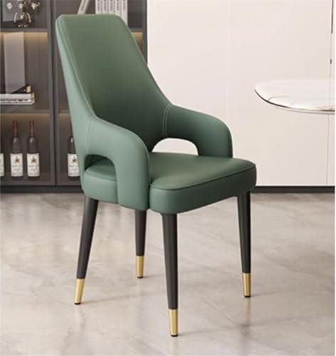 4-TLG. Set, Weicher Stuhl Und Rückenlehne Küchenstuhl, Frisierstuhl Mit Stabilen Metallbeinen, Geeignet Für Wohnzimmer Lounge Home Light Luxury Dining Chair(Green,1pieces)