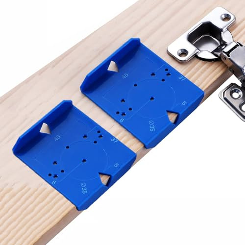 Bntyok 2 Pack Cabinet Door Hinge Jig Mounting Jig Concealed Hinge Jig Positioning Ruler Installation Tool for 35mm/40mm Soft Close Cabinet Hinges