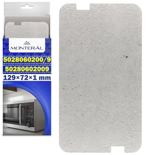 MONTERAL Mikrovågsplatta 129 x 72 x 1 mm med originalkod 5028060200/9 50280602009 för AEG för Electrolux för Juno för Zanussi - 10 års garanti