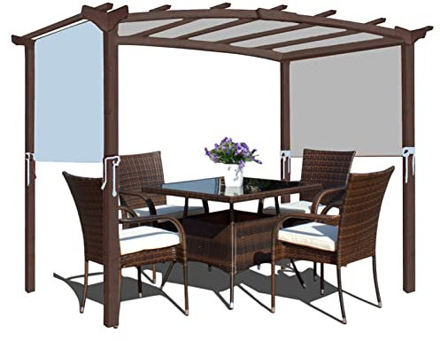 Universal-Pergola-Ersatzdach, Himmelblau, 3 × 2,4 m, Outdoor-Abdeckung für gebogene Pergola-Strukturen, langlebig, wasserdicht, ideal für Gärten und Terrassen