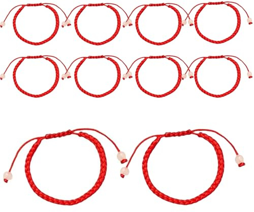 10 Stück Geflochtenes Armband Geflochtene Freundschaftsarmbänder Handgefertigt Glücksarmband Freundschaft Armbänder Verstellbar Wickelarmband Fußkettchen Geschenk für Kinder Damen Mädchen Herren